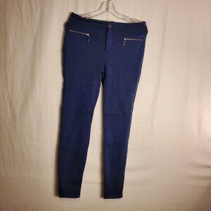 Seventeen Dark Blue Womens Stretch Blue Pants Skinny Leg Womens Sz 5